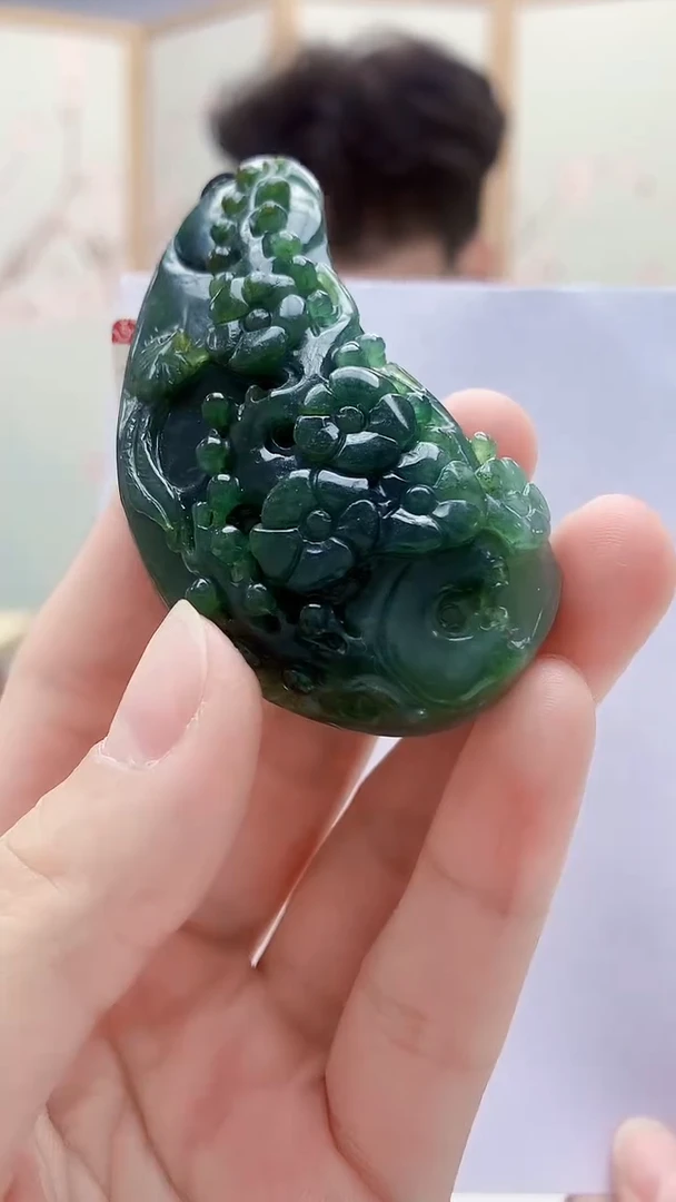 未镶嵌定制翡翠5140lr-毛货挂件184