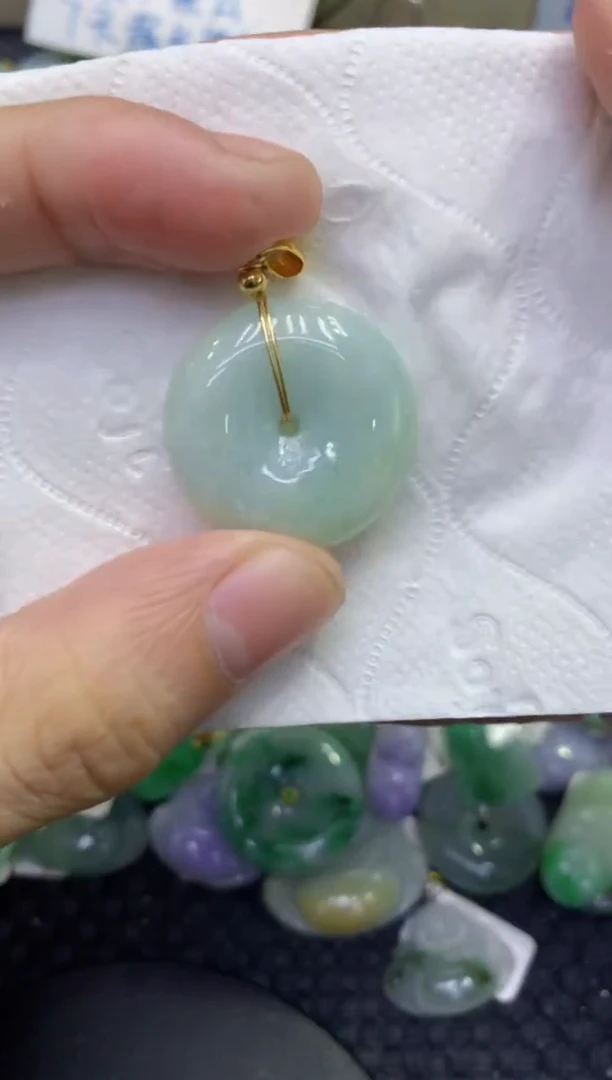 颈饰未镶嵌翡翠天然缅甸A货翡翠