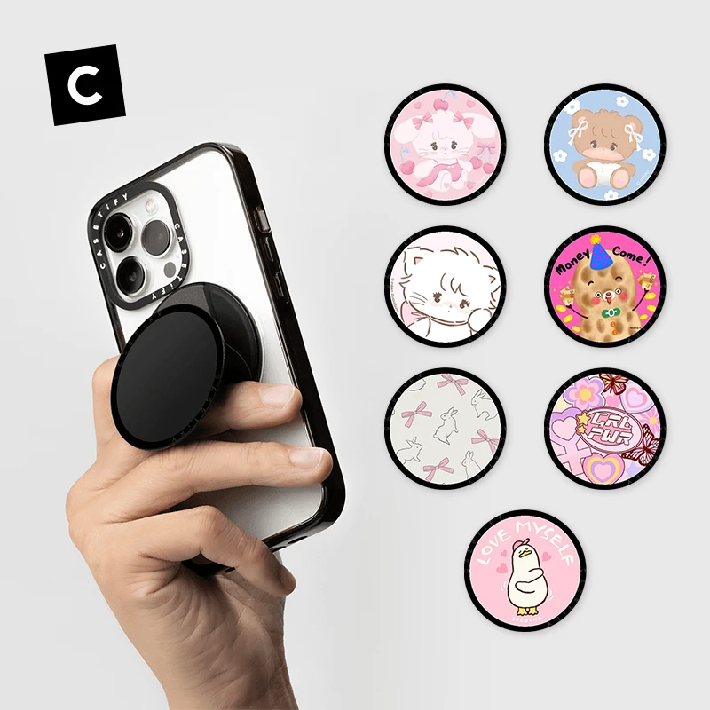 CASETiFY 黑边磁吸支架 手机配件合集 适用于MagSafe手机壳