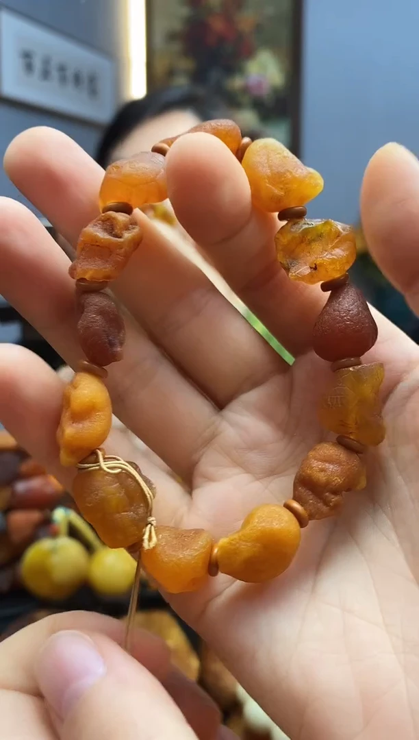 手链琥珀未镶嵌手串