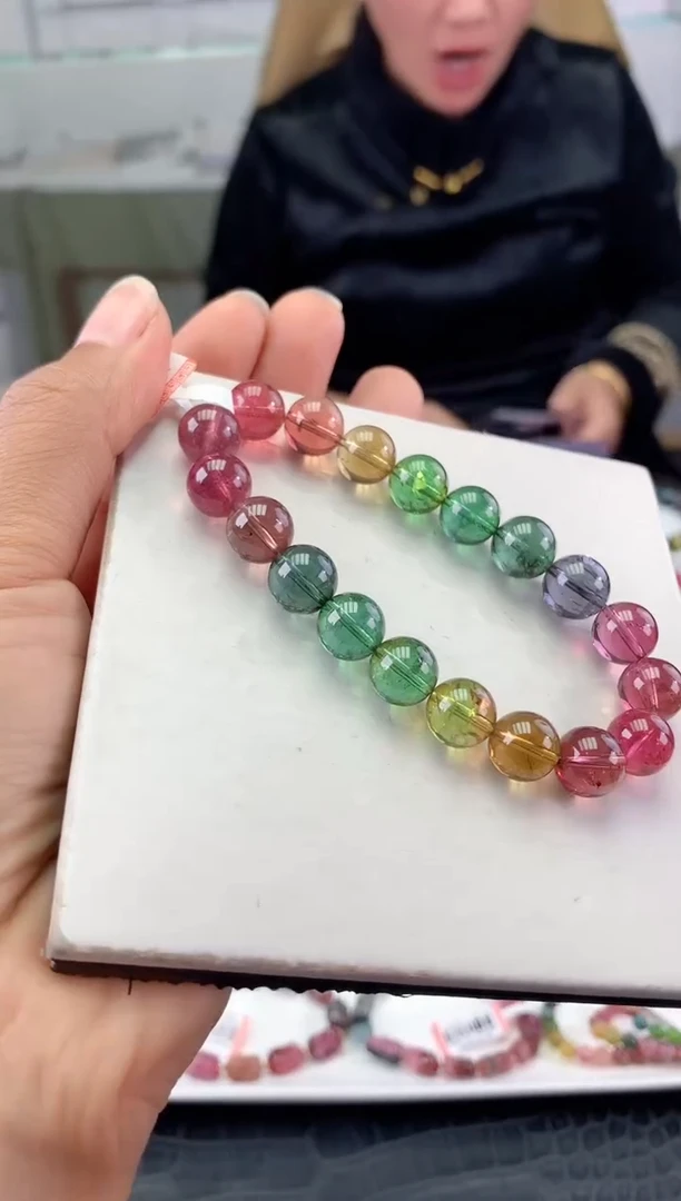 未镶嵌手串碧玺多样性发一条