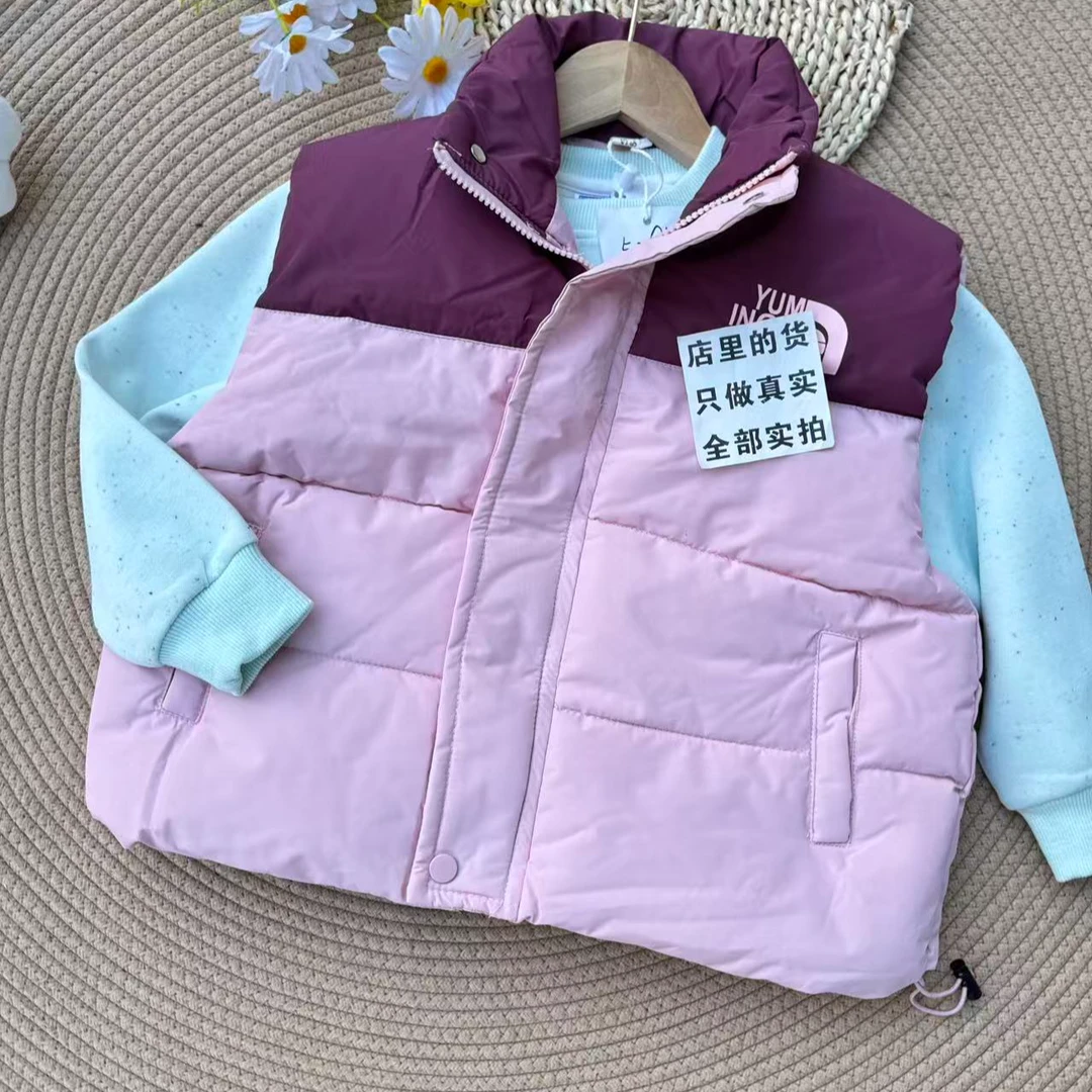 C189年款儿童昌乐童装店断码处理男女童加厚棉马甲冬时尚休闲坎肩