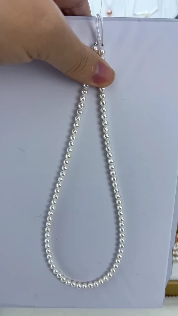 【闪购商品】淡水珍珠颈饰未镶嵌18天然极光珍珠毕业级小米珠4-5