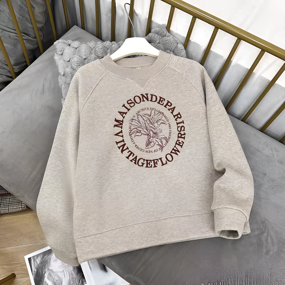 2025新款秋冬奥粒绒重工刺绣半高领卫衣长袖套头外套打底衫5026