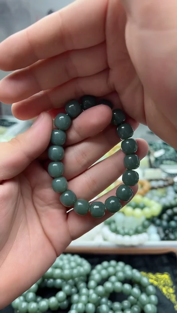 手串未镶嵌和田玉新疆且末蓝12货头