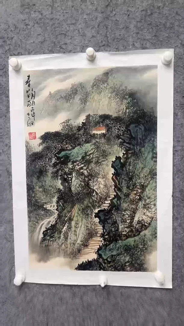 国画李纲-2.7平尺-国画作品