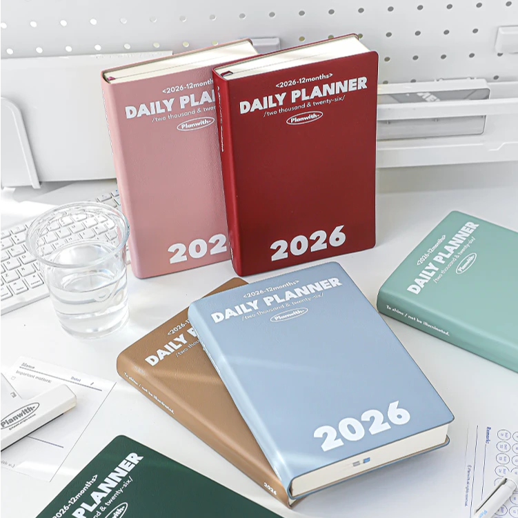 Planwith年度计划本2026年todolist笔记本本子weekly周手账日程本