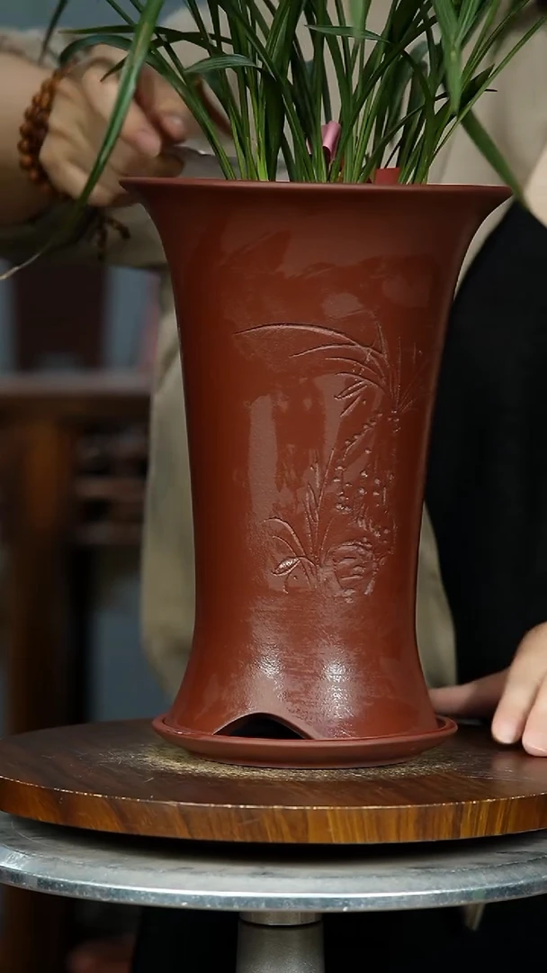 紫砂花盆5989&+z紫砂花盆紫砂