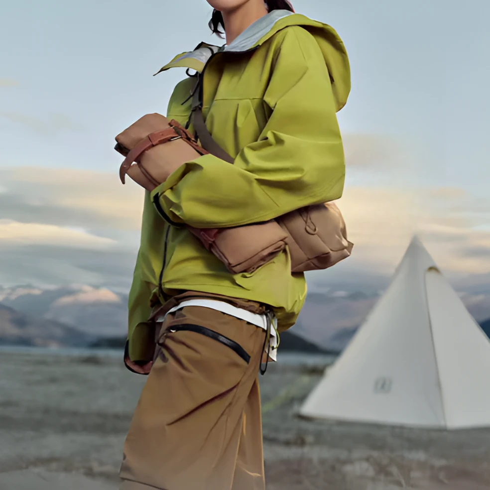 【韩】冲锋衣芥末黄棕黑蓝