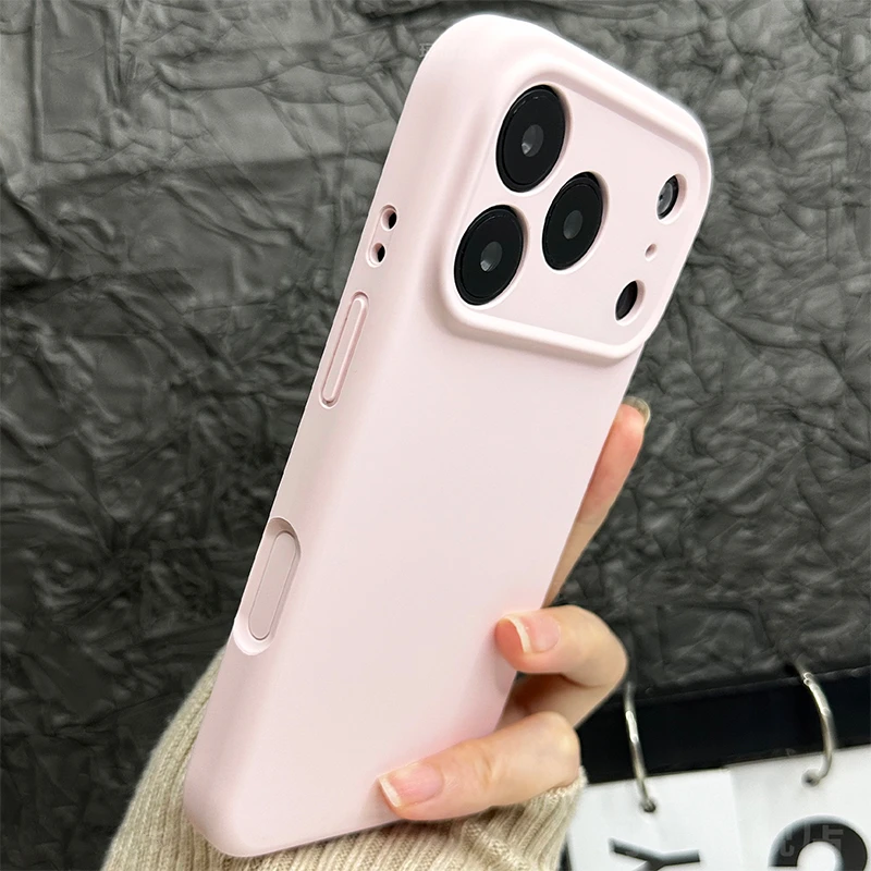 适用于苹果17按键全包手机壳iPhone16新款液态硅胶15防摔13简约12