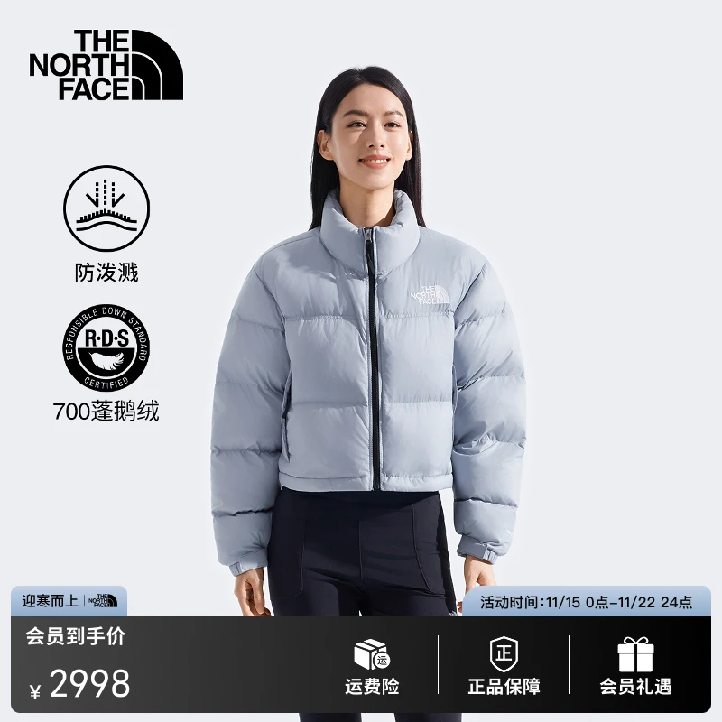 北面ICON女Nuptse短款高腰羽绒服鹅绒防泼水TheNorthFace|5GGE