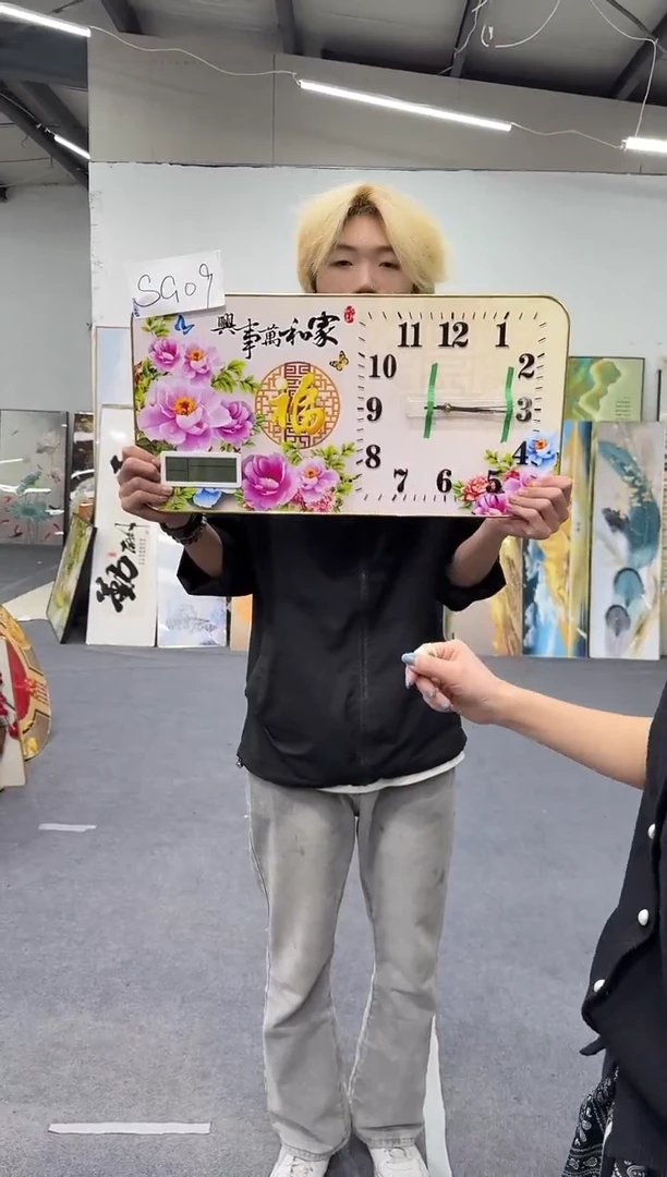 横款优乐轻奢装饰画微瑕