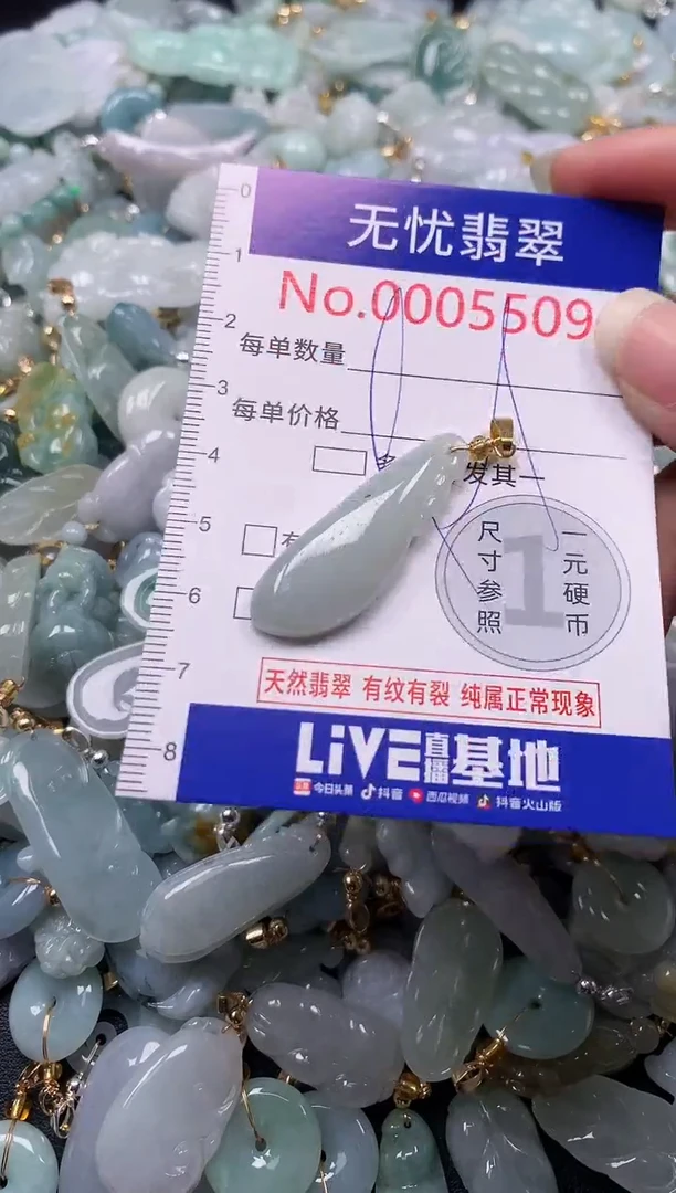 吊坠(不含链)未镶嵌翡翠5509