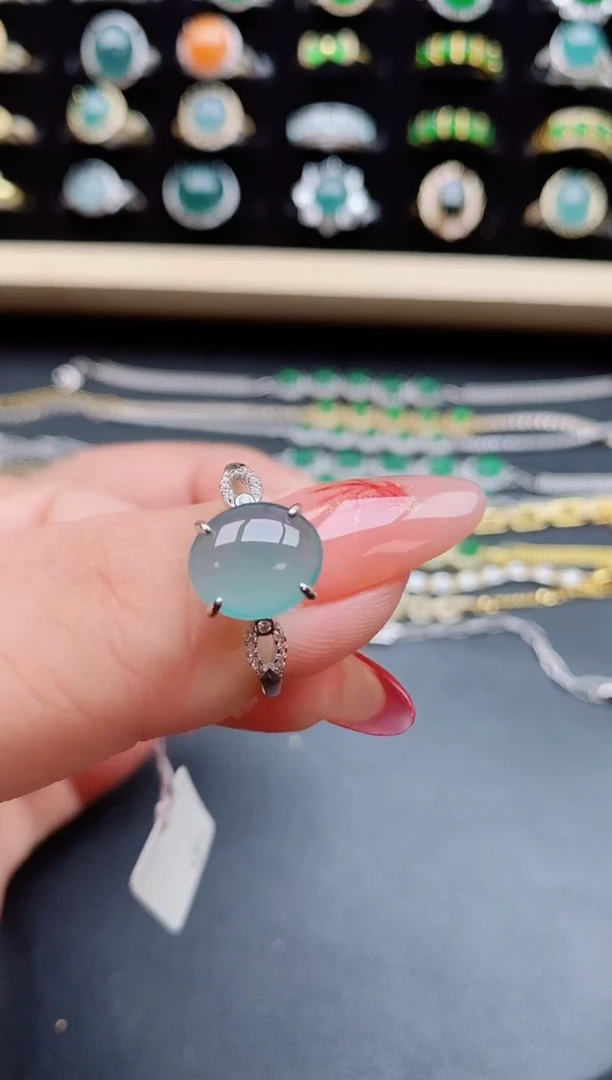 【闪购商品】翡翠戒指银S925镶嵌508550