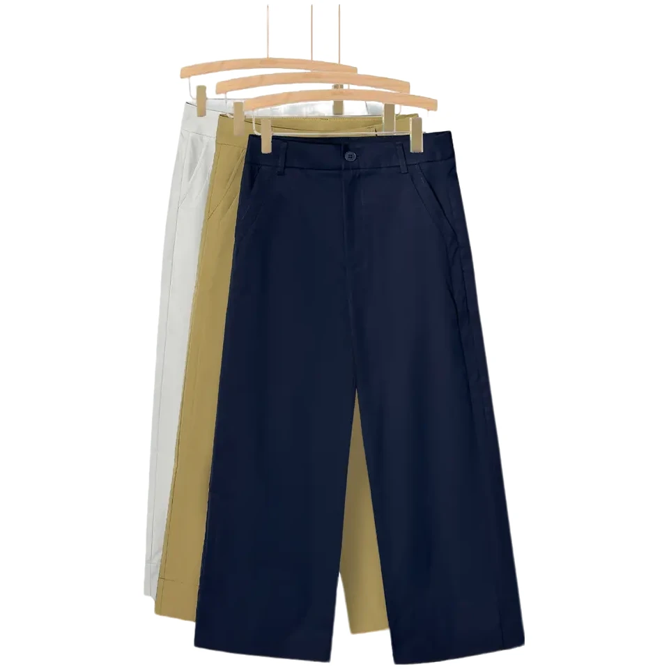 女2025夏季超薄中空纱休闲裤百搭显瘦裤子宽松垂感夏季68066