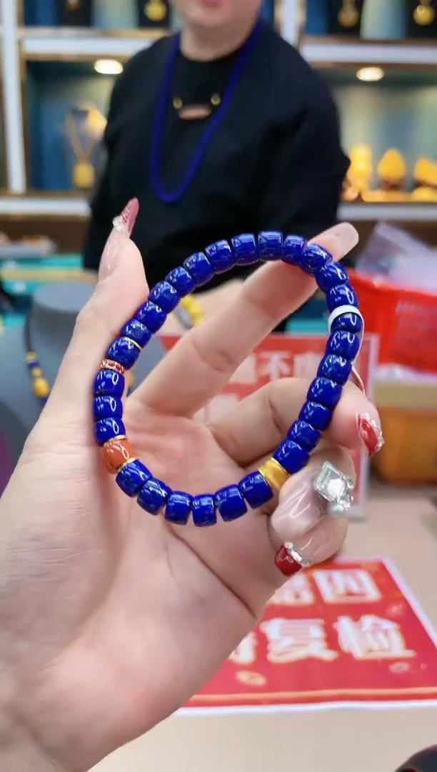 【闪购商品】青金石手链18K金镶嵌@@ZY41209016