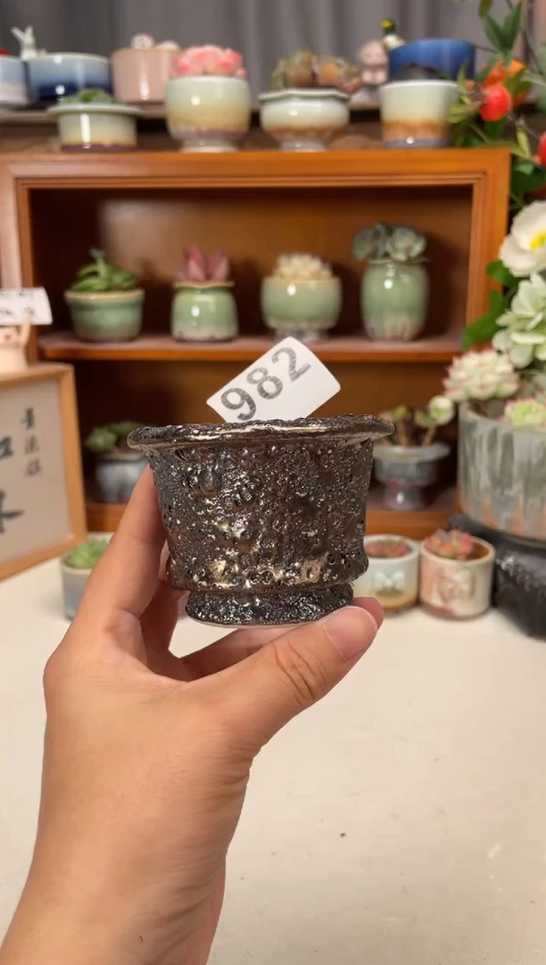 瓷片982知木小芳花盆