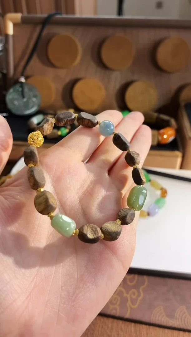 未镶嵌手链翡翠手串