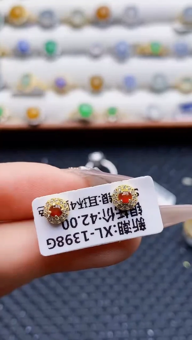 银S925镶嵌戒指翡翠6741