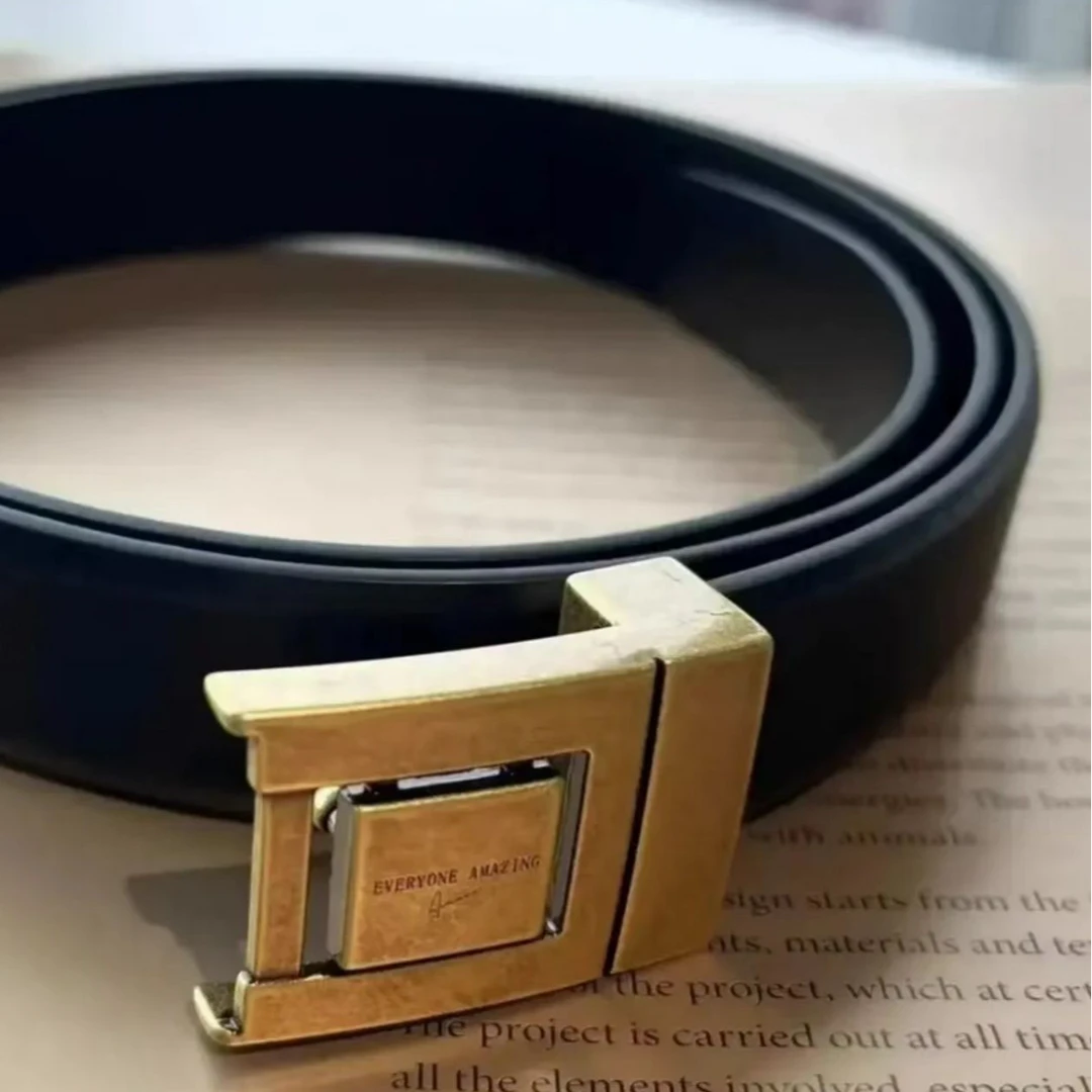 AMASS/阿玛施女士经典时尚百搭配饰牛皮革合金带扣女款   5900460