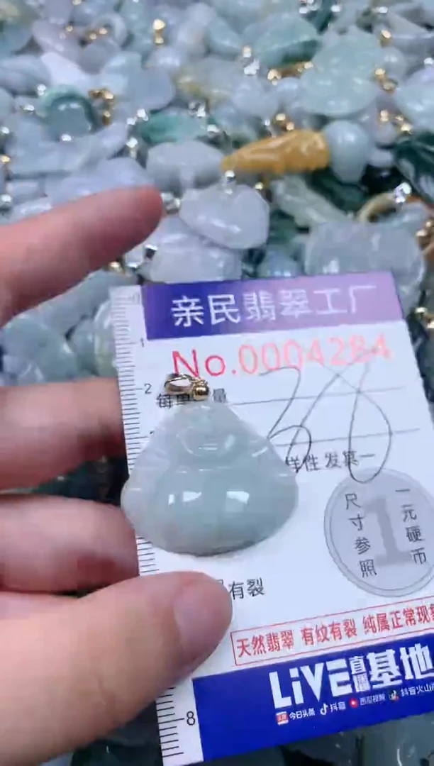 翡翠未镶嵌吊坠(不含链)4284