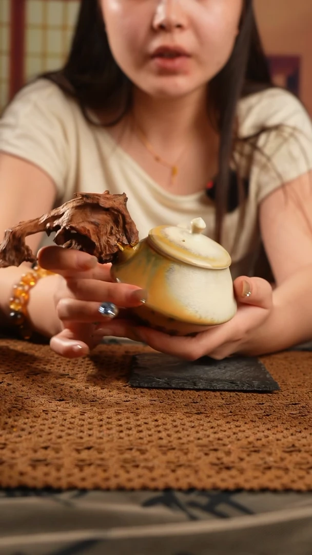 原创手工柴烧茶壶