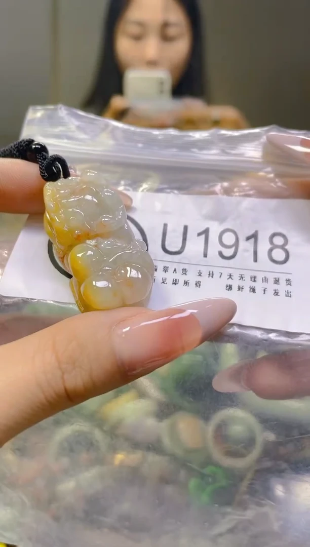 翡翠未镶嵌颈饰/U/翡翠A货一图一物