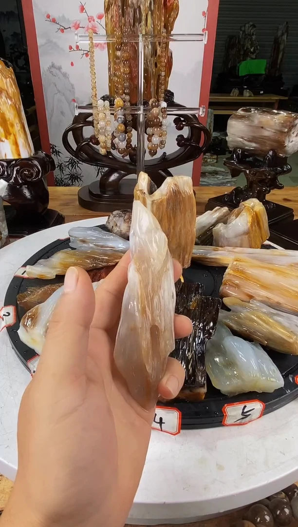 硅化玉珠宝奇石未镶嵌1