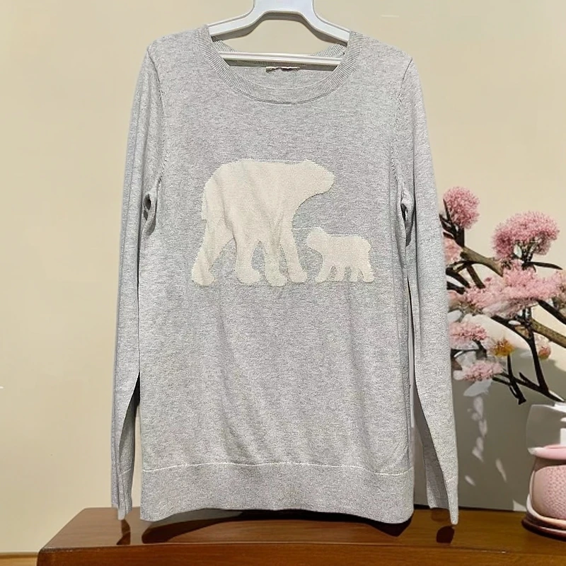 秋冬慵懒风宽松圆领上衣Q068