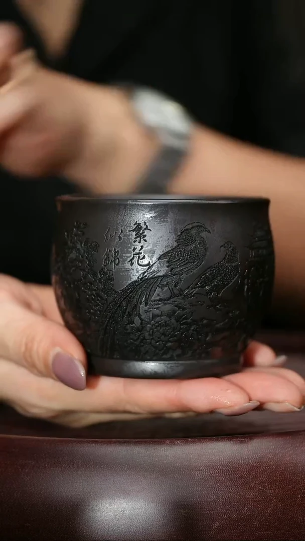 茶杯紫砂宜兴高端紫砂主人杯福利放漏