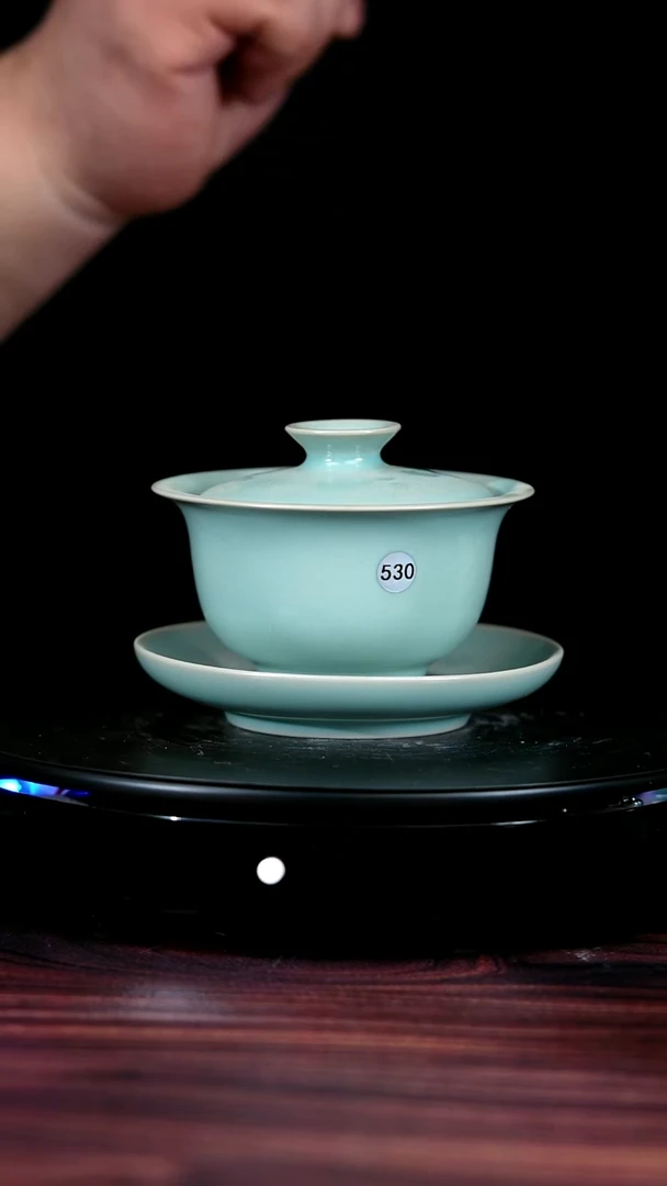 530#一级品原汝瓷盖碗