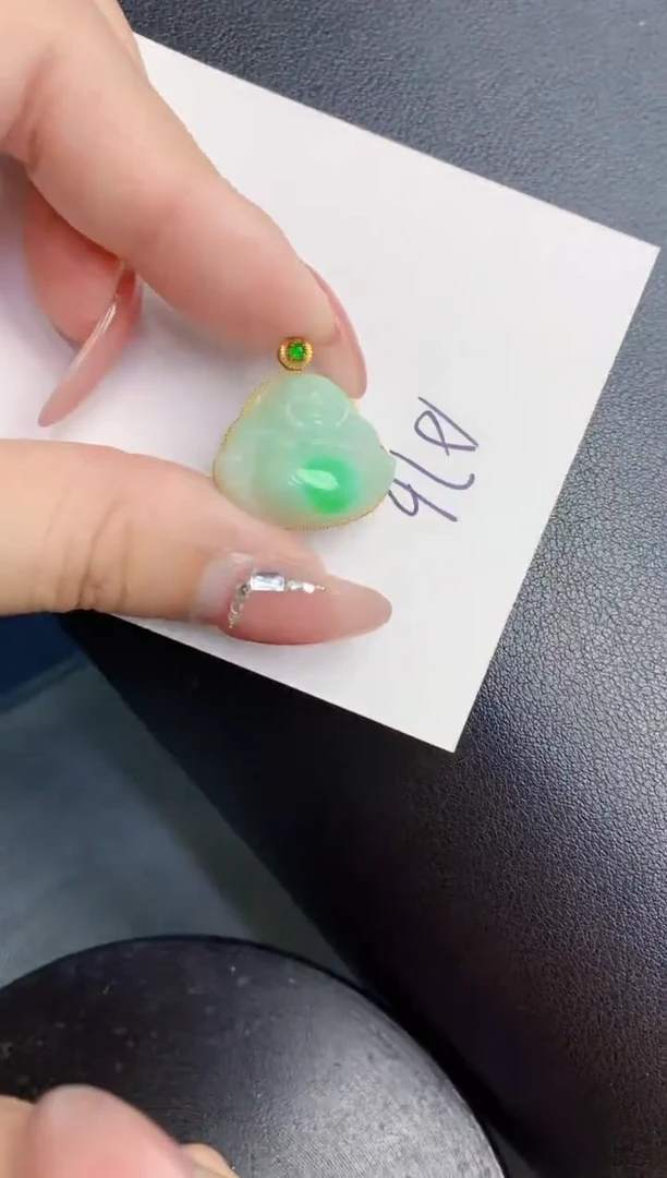 【闪购商品】翡翠颈饰18K金镶嵌000000000