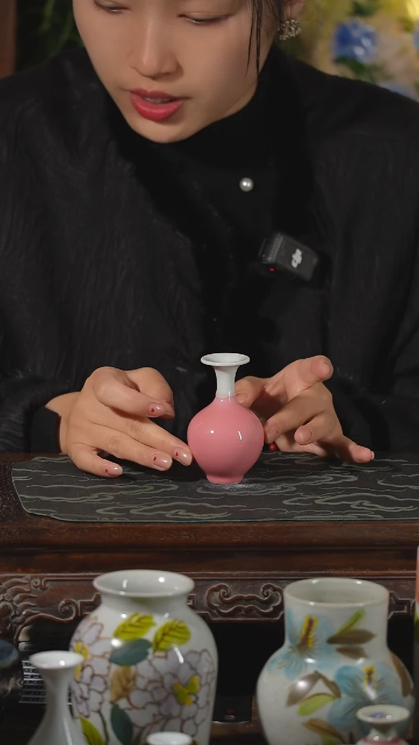 【闪购商品】摆件景镇纯手工花瓶陶瓷德