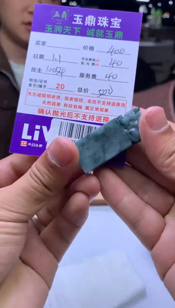 未镶嵌定制翡翠黑*肥  F0518624