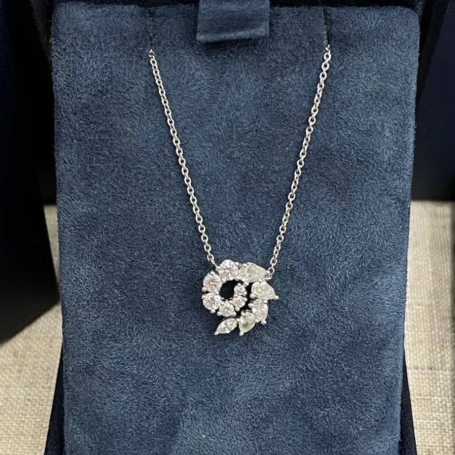 99新 Harry Winston/海瑞温斯顿 大头活动 Garland大号坠饰项链