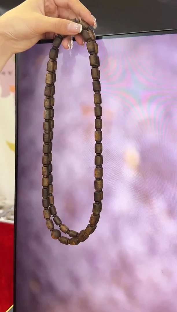 沉香手串海南母树（高标）老白棋铁头桶珠40g+多圈多样性发其一