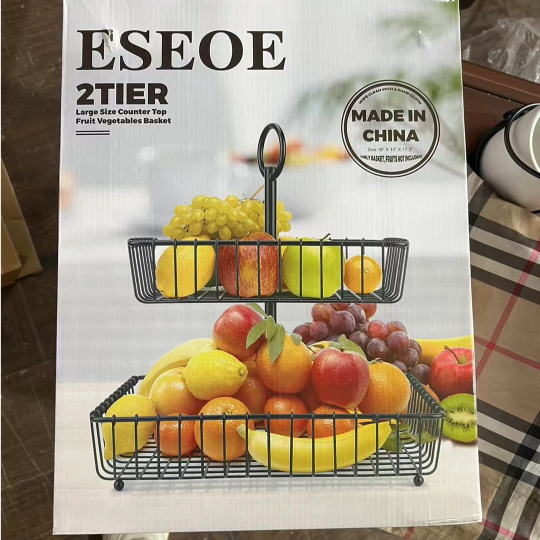 X002LGCVT5果蔬2层置物篮方形库存尾货置物架（七楼）2240