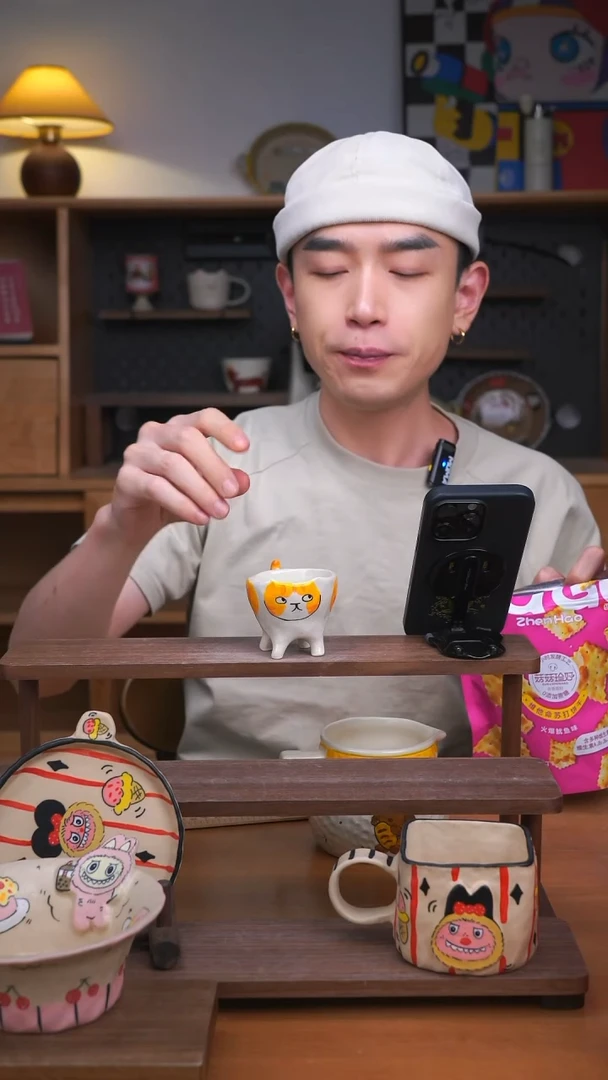 杯子景德镇可爱设计师款陶瓷