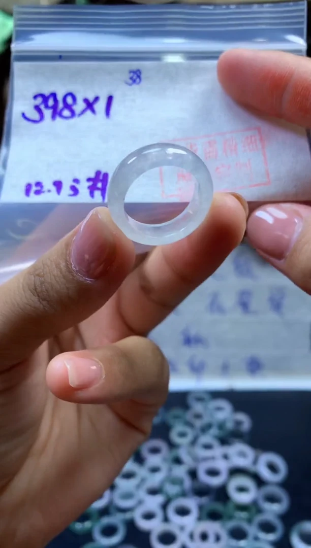 定制翡翠未镶嵌戒圈#398元-毛货需精细抛光