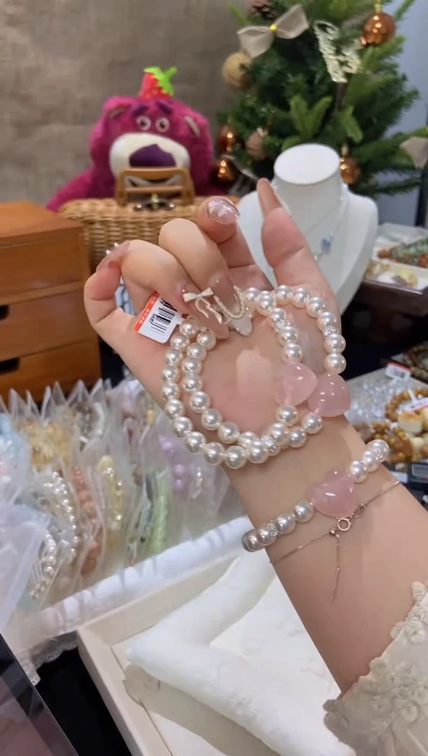 水晶手串未镶嵌孤品捡漏均匀瑕疵介意勿拍