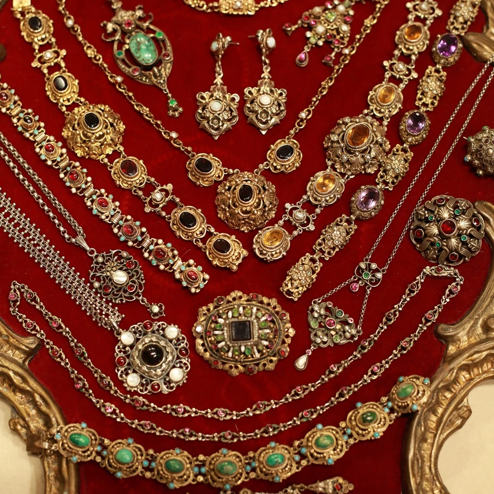 800银银制品 （垚垚）欧洲银鎏金925古董银饰800银古董首饰饰品戒指