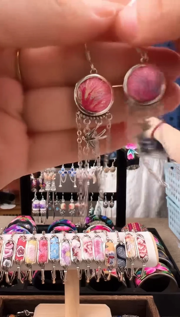 织绣艺枝独绣老绣饰品35