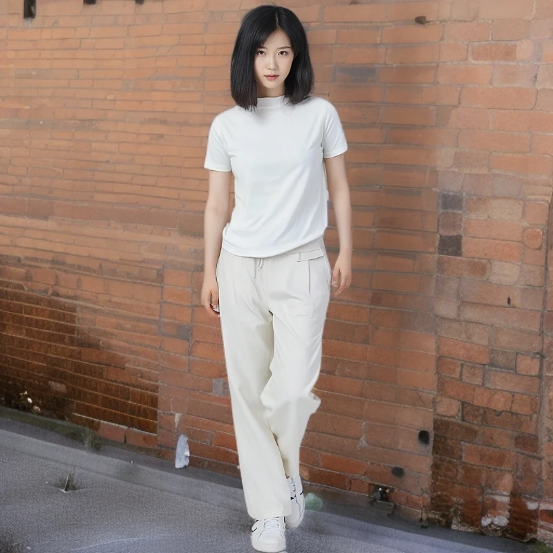 纯色圆领短袖棉T恤女2025春秋新款休闲百搭显瘦内搭打底衫上衣