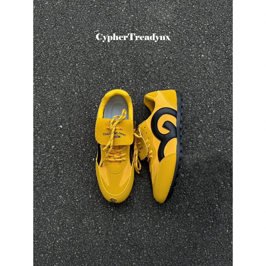 CTD秋季休闲复古百搭赛车鞋薄底休闲鞋通勤系带平底翻盖鞋舌男鞋