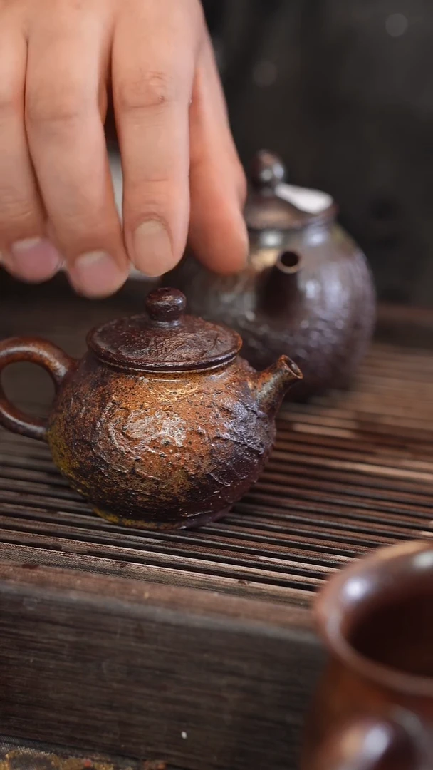 茶壶紫砂原矿手工制作