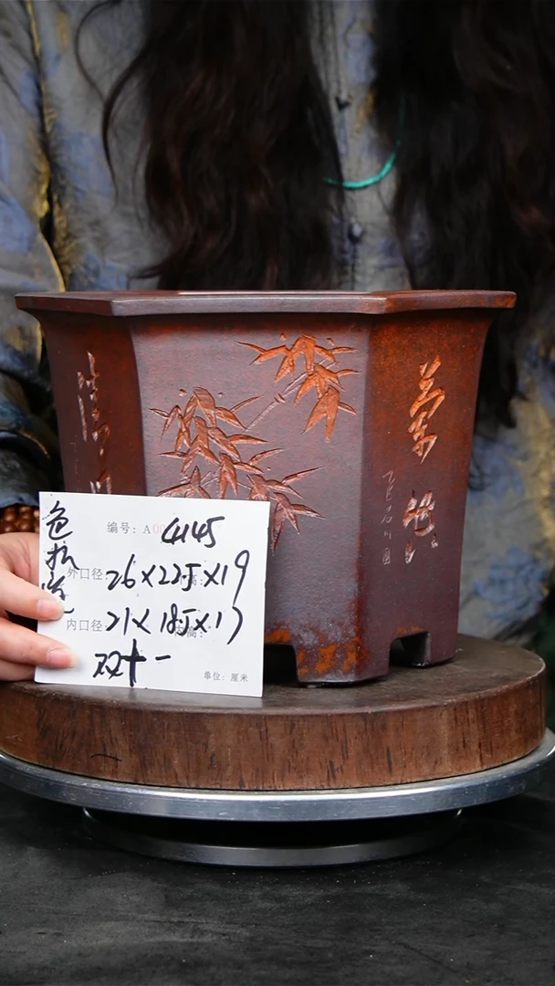 紫砂花盆花卉园艺4145