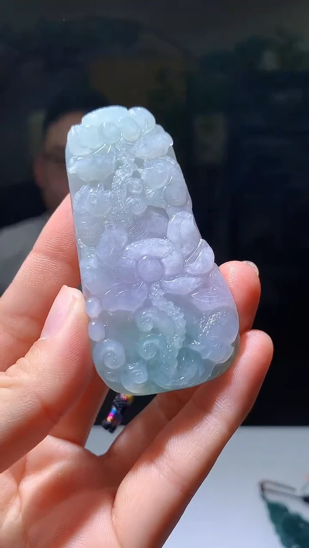 【闪购商品】定制翡翠未镶嵌1019hm-毛货挂件12