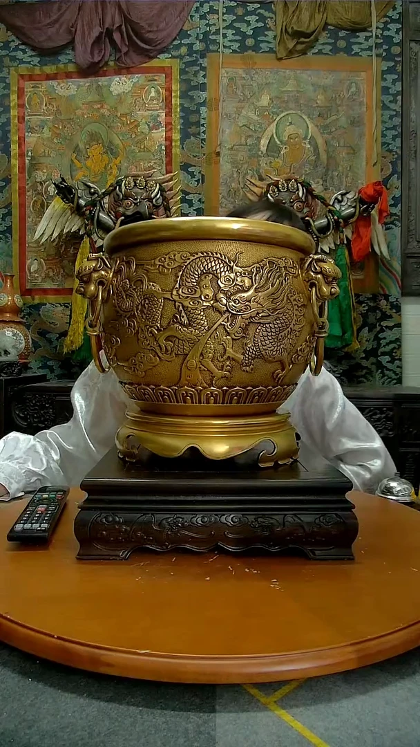 炮*糖造像铜像收藏铜造像收藏缸定金