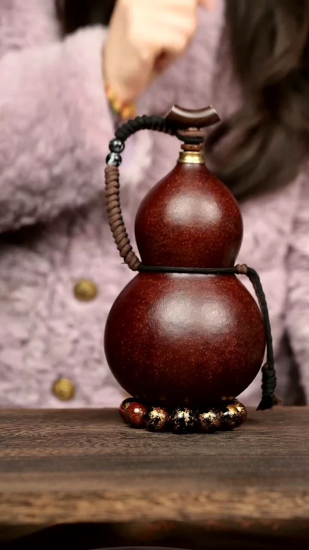 237号中药煮色 大漆葫芦水壶/酒壶 一物一拍