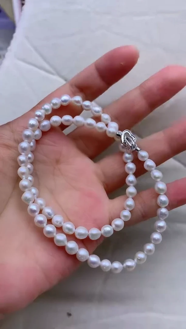 【闪购商品】淡水珍珠项链合金淡水珍珠项链